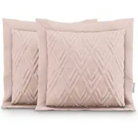 AmeliaHome Decoratieve Kussenslopen Set 45x45cm Roze - Stijlvolle Woonkameraccessoires