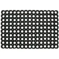 Perfect Home Rubberen Deurmat 40x60cm Honingraat Structuur - Vuil- en Vocht absorberend