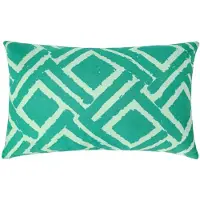 Domarex Decoratieve Kussenhoes 30x50cm Mintgroen Geometrisch Katoen