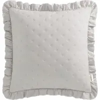 Room99 Decoratieve Sierkussen Molly 45x45cm Lichtgrijs met Ruche
