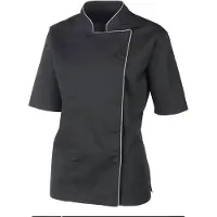 PROFESSIONAL koksjas koksbuis voor dames maat S is een hoogwaardig kledingstuk van polyester en katoen dat speciaal is ontwikkeld voor Voor Intensief Keukengebruik