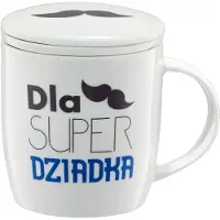 Dajar Super Opa Mok met Infuser in Deksel - 390ml Porselein