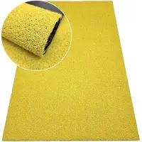 Nestor Gele balkonmat buiten 90x150cm - Antislip PVC-bodem