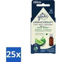 Glade – Aromatherapy Mist Diffuser Navulling – Calm Mind – 17,4 ml - Bulkverpakking - 25 stuks