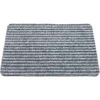 Perfect Home Grijze Antislip Deurmat 50x70 cm met Ribbelpatroon