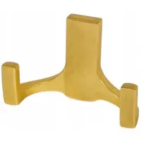 ATM Dubbele Kapstokhaak WM 040 Goud Geborsteld Mat LOFT