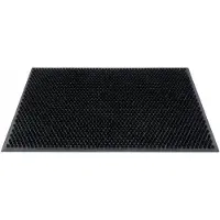 Perfect Home Merkloos Merkloze Rubberen Deurmat Graslook Zwart 40x60 cm