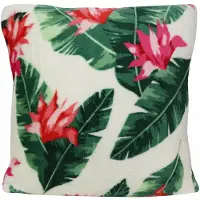 Domarex Decoratieve Kussenhoes 40x40cm - Exotische Bladeren & Bloemen