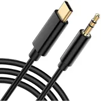 Gembird USB-C naar 3.5 mm AUX Kabel - 1.5 Meter - Zwart - Universeel Compatibel
