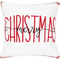 Domarex Kerst Kussenhoes 40x40cm Decoratief Vrolijk Kerstfeest
