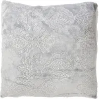 BBK Zachte Lamswol Kussenhoes Lichtgrijs - Royal Chic