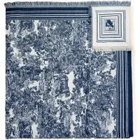 Art of Polo Dames Sjaal Groot Patroon met Franjes - Zacht Acryl