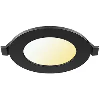 Braytron LED Downlight Inbouwspot - - 3W 220lm - Aanpasbare Lichtkleur 3000K-4000K-6500K - Zwart - Rond - Ø85mm