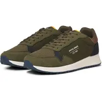 Jack & Jones Sneakers laag 'JFWBEECH' donkerblauw / lichtgrijs / olijfgroen / lichtoranje