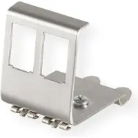 Roline DIN-Rail frame voor 2 Keystone modules / RVS