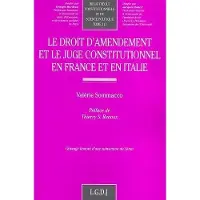 Lgdj Le droit d'amendement et le juge constitutionnel en france et en italie - Valerie SOMMACCO