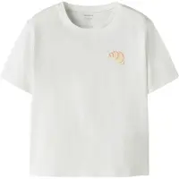 Name it KIDS T-shirt met backprint wit Meisjes Stretchkatoen Ronde hals - maat 116