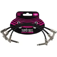 Ernie Ball P06221 6" Flat Ribbon Patch Cable 3 Pack