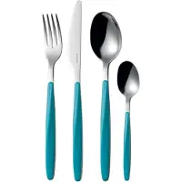 Guzzini 24 Piece Cutlery Set My Fusion Matt Blue