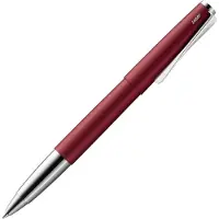Lamy studio royalred rollerpen – universele pen in elegante behuizing van volledig metaal – met propellerclip & in lijndikte M – met M 63 rollerpatroon in zwart