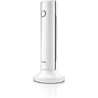 Philips Telefoon Linea M4501W/01 Single - Huistelefoon met 1,6 Inch Display - DECT Telefoon - Vaste Telefoon met 16 uur Spreektijd – Huis Telefoon met 180 Uur Standby - Wit