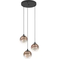 Eglo Ariscani 1 Hanglamp - E27 - Ø 42.5 cm - Zwart/Koper