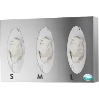 VAR Wanddispenser, voor dozen met handschoenen en handdoeken, uitvoering 3-voudig