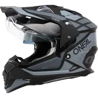 O'Neal Sierra R, enduro helm ,Mat Zwart/Grijs ,S