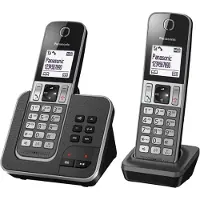 Panasonic KX-TGD322 - téléphone sans fil - système de répondeur avec ID d'appelant/appel en instance + combiné supplémentaire