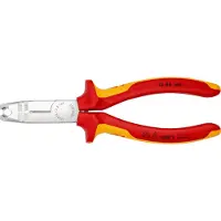 Knipex Ontmantelingstang geïsoleerd | Meer-componentengrepen | VDE-getest | Verchroomd | Lengte 165 mm - 13 46 165 SB