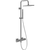 Linie Mavin 200 opbouw regendoucheset met thermostatische kraan Glanzend Chroom