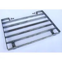Cemo Schraperrooster voor grof vuil voor laarzenreiniger ECO, roestvrij staal, B 400 x D 284 x H 36 mm