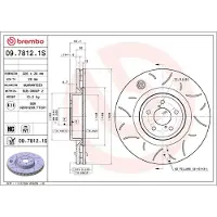Brembo 09.7812.1S Remschijf