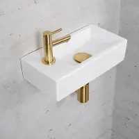 Wiesbaden Fonteinset glans wit color goud