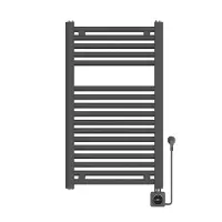 Wiesbaden Elektrische radiator elara 76.6x45 cm smart wifi gunmetal pvd