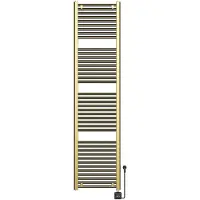 Wiesbaden Elektrische radiator elara 181.7x45 cm smart wifi geborsteld messing pvd