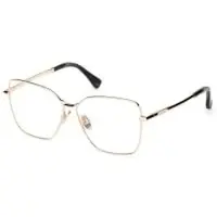 Max Mara MM5187 55/12/140 Glazen Shiny lichtgoud Voorzijde metalen cirkel galvan VROUW MM5187