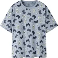 Name it KIDS T-shirt lichtblauw Jongens Katoen Ronde hals All over print - maat 116