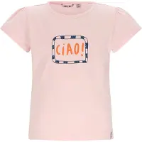Nono T-shirt lichtroze Meisjes Stretchkatoen Ronde hals Printopdruk - maat 134-140