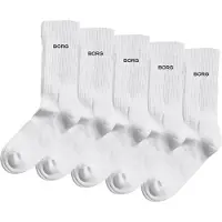 Björn Borg Essential Crew Socks 5-pack Wit | Maat: 39-42