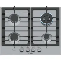 Bosch PCH6A5I90, Serie 6, vrijstaand kookoppervlak (roestvrij staal/zwart)
