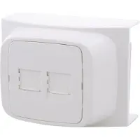 Attema K40 contactdoos tel/data CAT5 2x8-polig polarwit