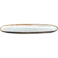 Medard de Noblat - Shadow Aqua - Grote ovale schaal 35.5 x 14 cm - 2 delig - Stoneware