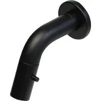 Plieger Lupo 2.0 Toiletkraan – Inbouw fonteinkraan – Wandmodel – Uitloop 10.5 cm – 10 jaar garantie – Mat zwart