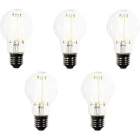 LUEDD Set van 5 E27 LED lampen A60 helder 2.2W 470 lm 3000K
