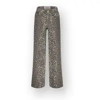 Vingino Cassie Leopard Meisjes Jeans - Dark Grey Vintage