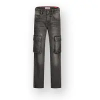 Vingino Jeans Paolo Cargo Jongen Zwart 146