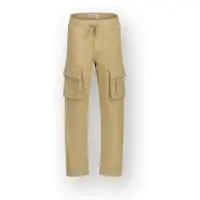 Vingino loose cargobroek beige Jongens Katoen Effen - maat 152