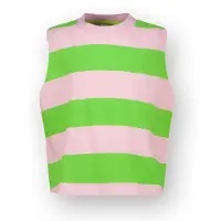 Vingino T-shirt Icon-stripe top Meisje Roze 164