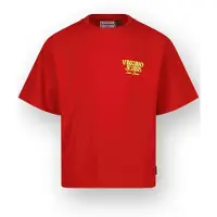 Vingino T-shirt rood Meisjes Katoen Ronde hals Printopdruk - maat 92
